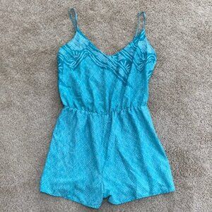 ZARA size M blue sleeveless romper